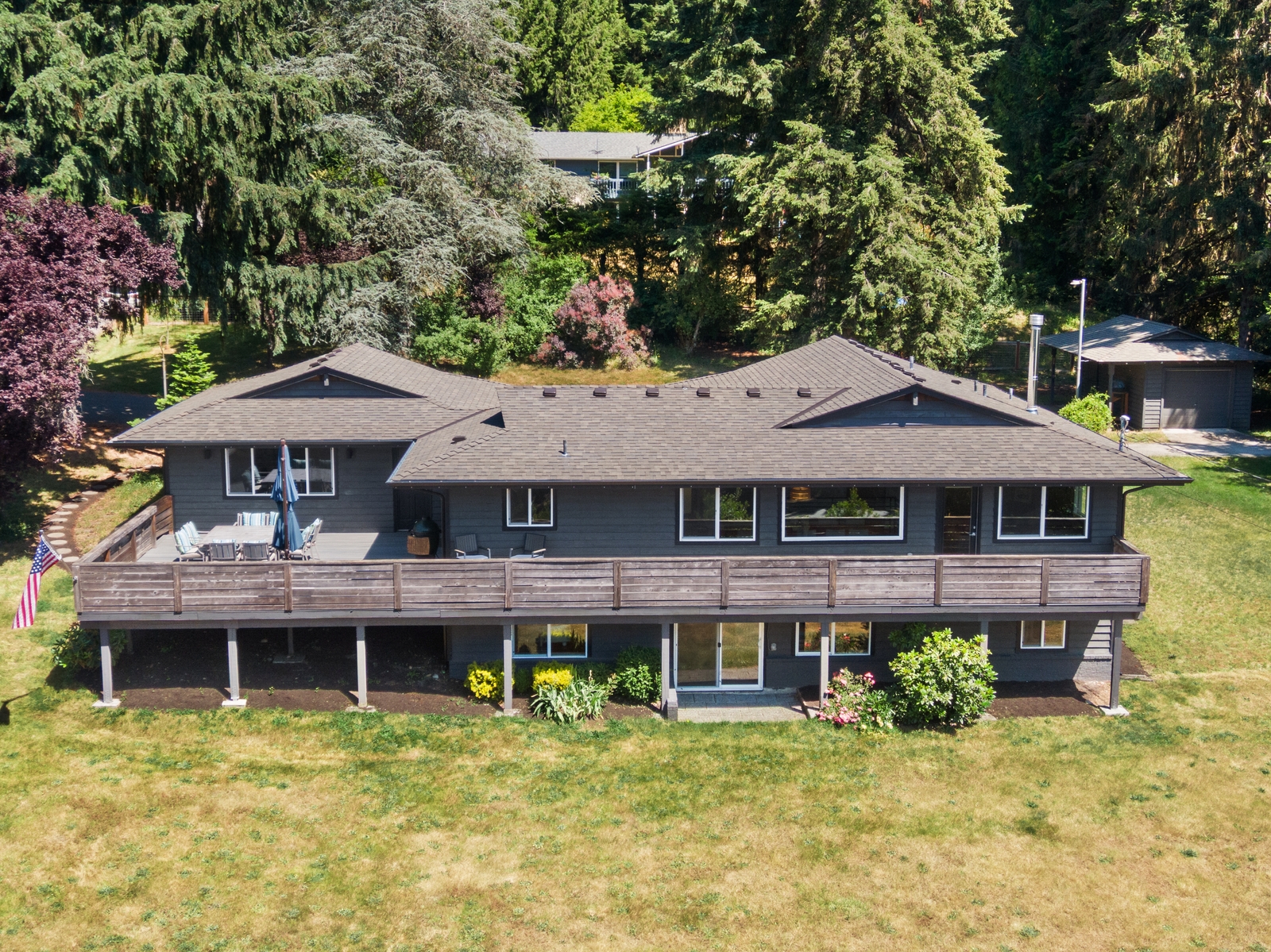 Aerial view of a home in Woodinville, Snohomish County, reflecting rising buyer demand in the area