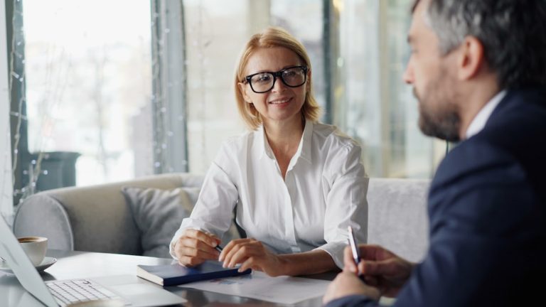 Seattle-area buyers discussing non-traditional mortgage loan programs with a lender